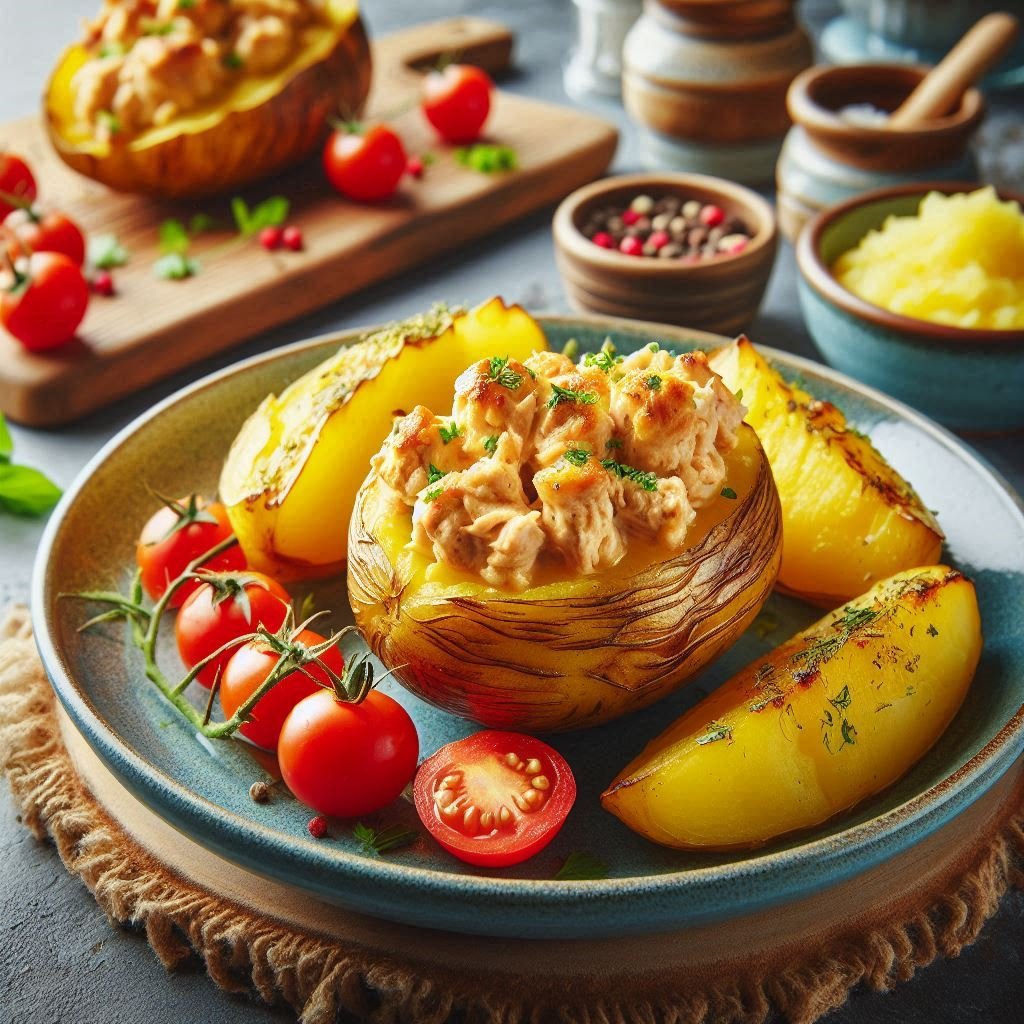 Receita Deliciosa: Batatas Recheadas com Carne de Frango